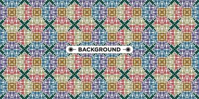 Unique colorful ethnic seamless pattern background vector