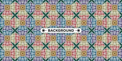 Unique colorful ethnic seamless pattern background vector