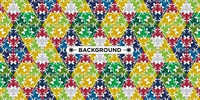 Unique colorful ethnic seamless pattern background vector
