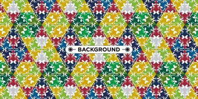 Unique colorful ethnic seamless pattern background vector