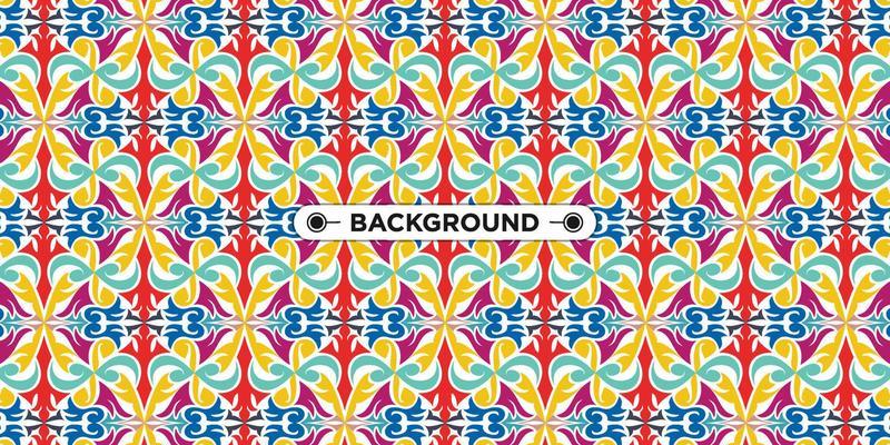 Unique colorful ethnic seamless pattern background