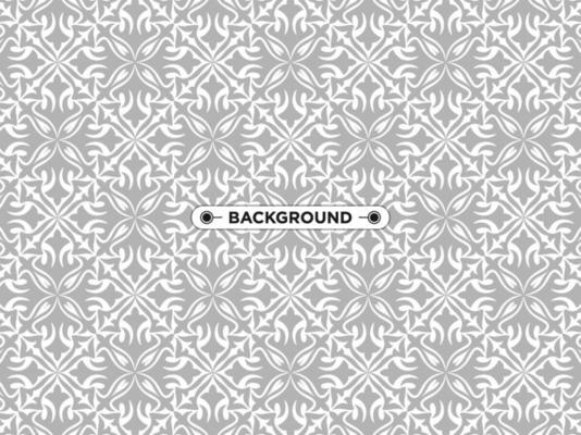 gray ethnic mandala seamless pattern background