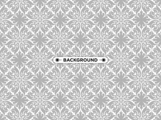 gray ethnic mandala seamless pattern background