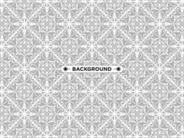 gray ethnic mandala seamless pattern background vector