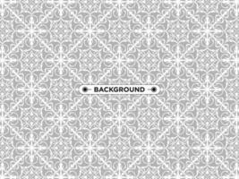 gray ethnic mandala seamless pattern background vector