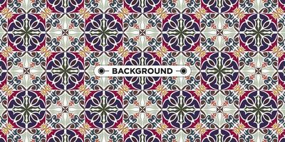 Unique colorful ethnic seamless pattern background vector