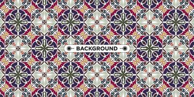 Unique colorful ethnic seamless pattern background vector