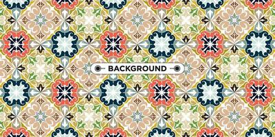 Unique colorful ethnic seamless pattern background vector