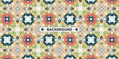 Unique colorful ethnic seamless pattern background vector