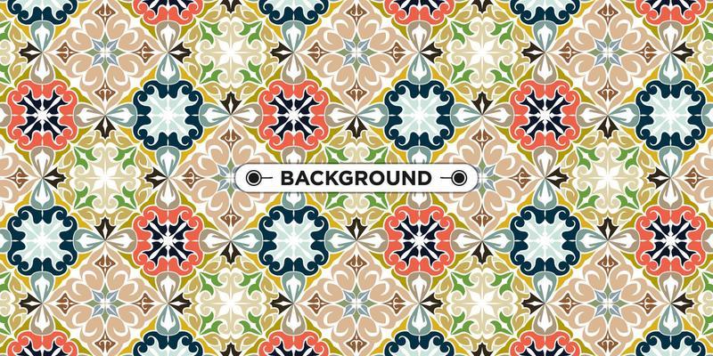 Unique colorful ethnic seamless pattern background