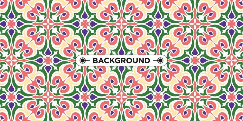 colorful ethnic mandala seamless pattern background