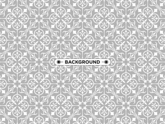 gray ethnic mandala seamless pattern background