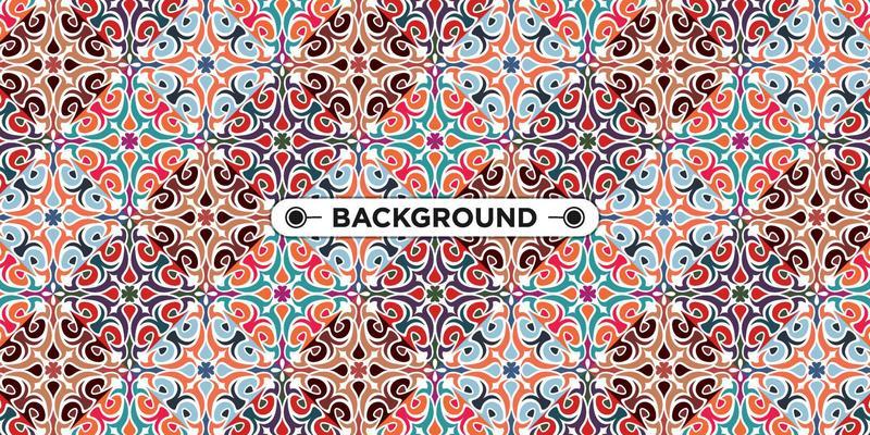 colorful ethnic mandala seamless pattern background