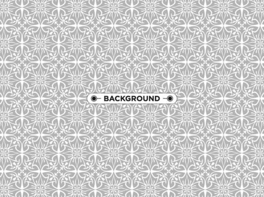 gray ethnic mandala seamless pattern background