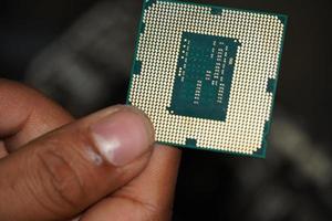 Computer processor image HD Selective focus BG photo