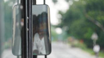 mirror of bus or truck photo