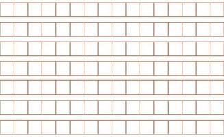 Squared manuscript seamless pattern. Blank paper template for school notebook. Paper red manuscript page. Notebook for writing hieroglyphs. Editable stroke. Vector illustration on white background