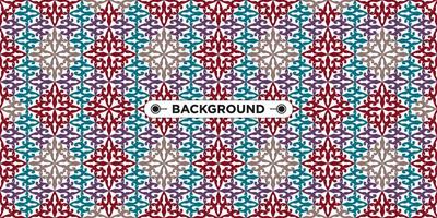 colorful geometric ethnic seamless pattern background vector