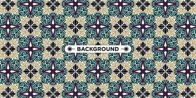 Unique colorful ethnic seamless pattern background vector
