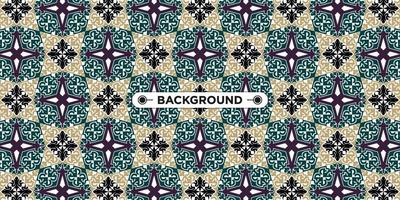 Unique colorful ethnic seamless pattern background vector