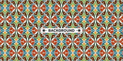 Unique colorful ethnic seamless pattern background vector