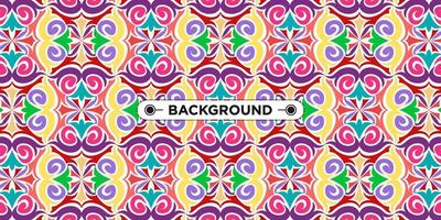 colorful ethnic mandala seamless pattern background vector