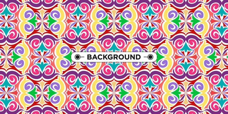 colorful ethnic mandala seamless pattern background