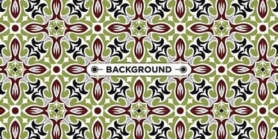 colorful ethnic mandala seamless pattern background vector