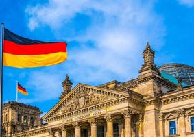 hdr reichstag en berlín foto