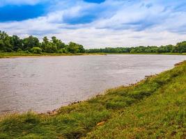 HDR Elbe river in Dessau, Germany photo