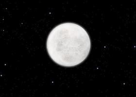 ilustración de renderizado 3d de alta resolución del espacio profundo oscuro, las estrellas y la luna. la mejor textura de luna. ciencia astronomía, superficie lunar detallada, fondo negro. foto