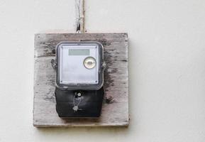 Single phase electricity meter photo