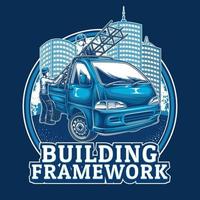 Building Framework Logo or mascot vector