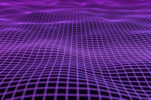 Abstract geometric background with digital landscape or waves . Montain wireframe hologram 3 D rendering photo