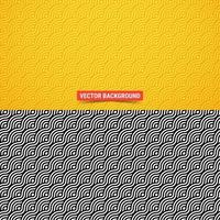 Interlacing wavy lines. Not seamless pattern. Vector illustration