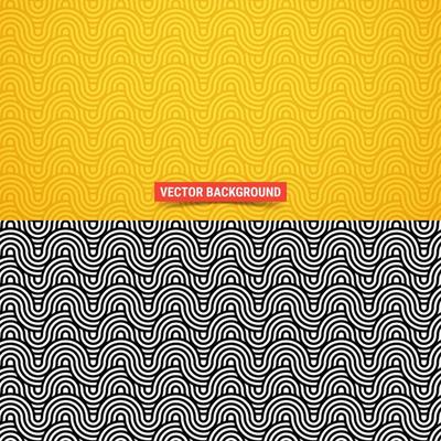 Interlacing rounded stripes. Not seamless pattern. Vector illustration