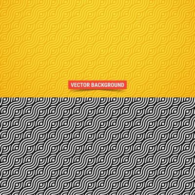 Wavy lines. Not seamless pattern. Vector illustration