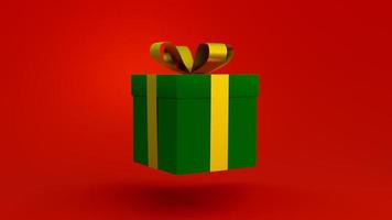 abstract christmas on full color background 3d rendering with many object christmas tree gift box snow man metallic gold ball,holiday christmas new year concept photo