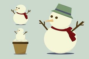 snowman and vector