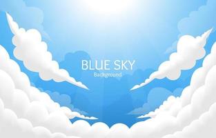 Blue Sky Background vector