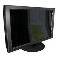 Computer monitor 3D Illustration isolated photo