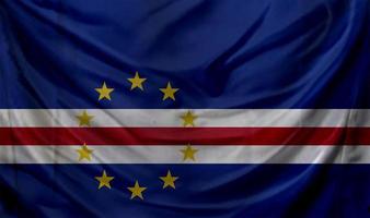Cape Verde flag waving. Background for patriotic and national design photo
