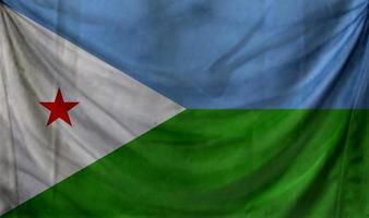 Djibouti flag waving. Background for patriotic and national design photo