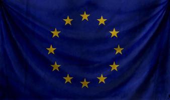 European Union flag waving. Background for patriotic and national design