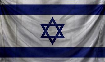 diseño de onda de bandera de israel foto