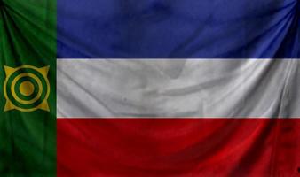 Khakassia flag wave design photo