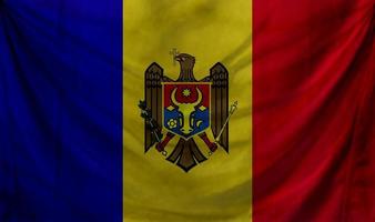 Moldova flag wave design photo