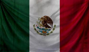 Mexico flag wave design photo