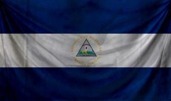 diseño de onda de bandera de nicaragua foto