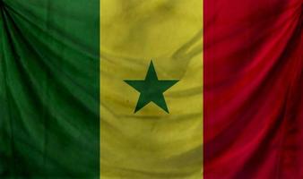 Senegal flag wave design photo